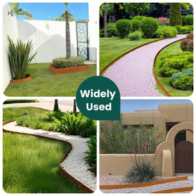 All-weather outdoor edging complements landscape design with lasting performance.