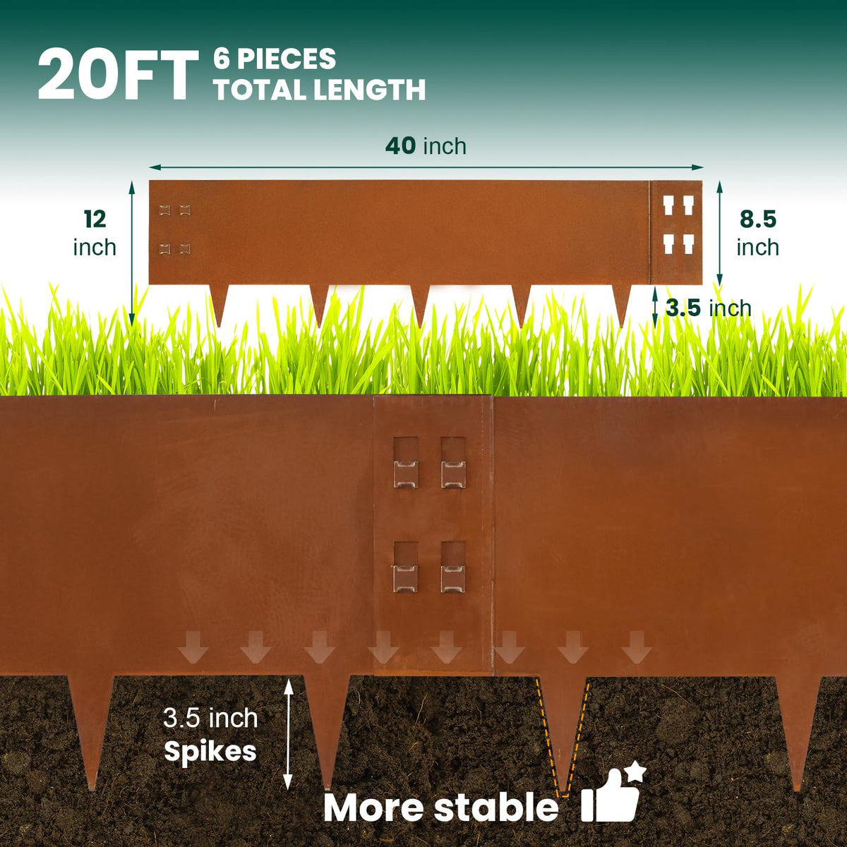 GZGNEEVL bendable-buckle-edging enables easy tool-free curves for gardens.
