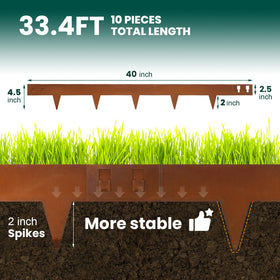 GZGNEEVL weather-resistant corten edging withstands outdoor conditions for years
