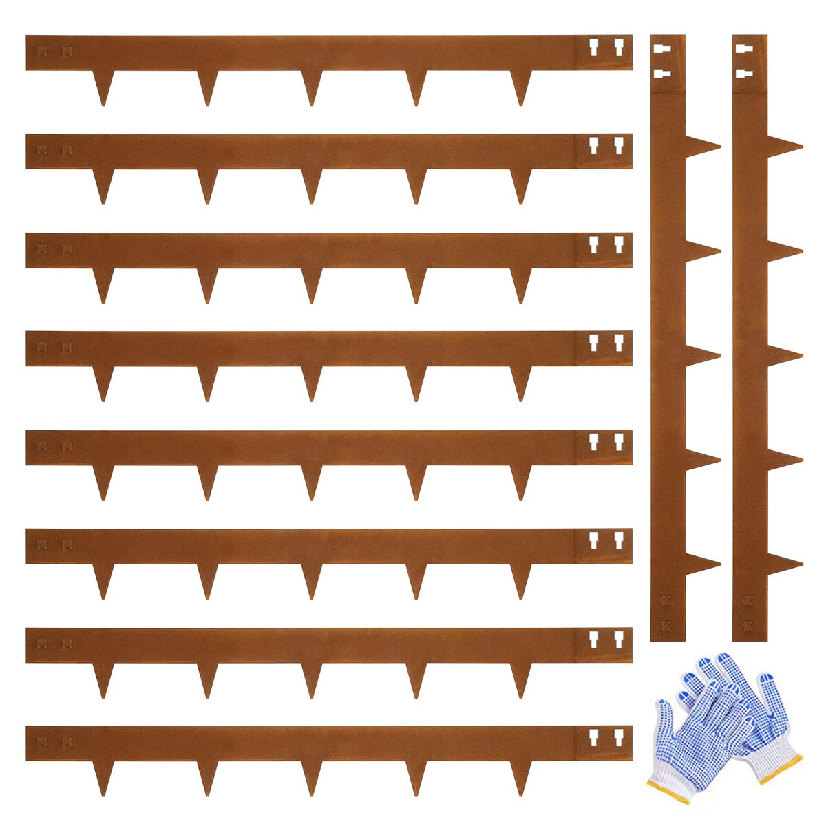 GZGNEEVL corten steel edging bundle showcases durable garden border solution.