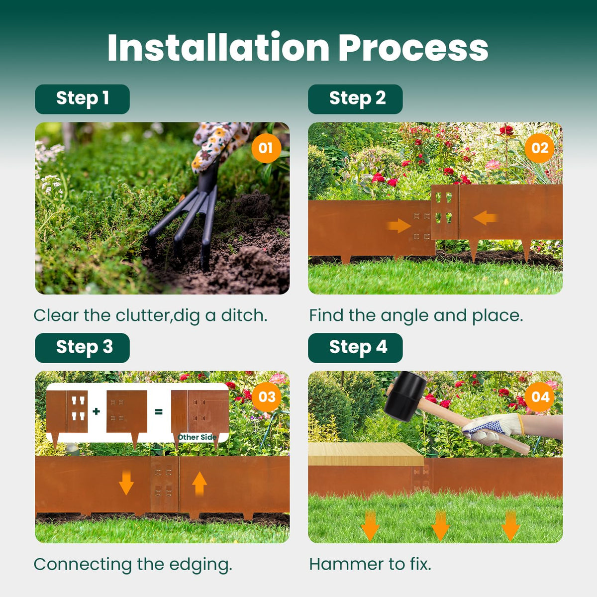 GZGNEEVL garden-bed-border creates clean lines for seasonal plantings.