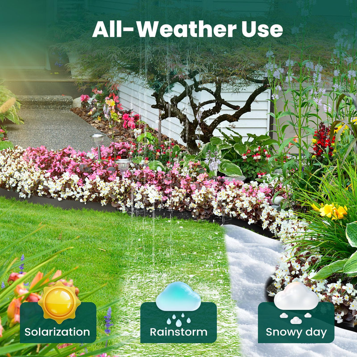 GZGNEEVL weather-resistant finish stands up to outdoor conditions.