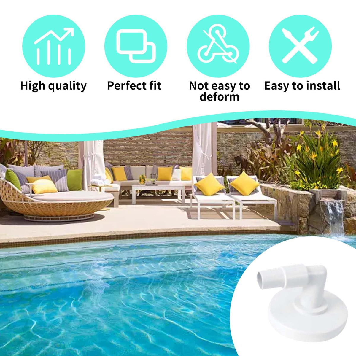 GZJoSum direct inlet connection reduces clog risk during vacuuming