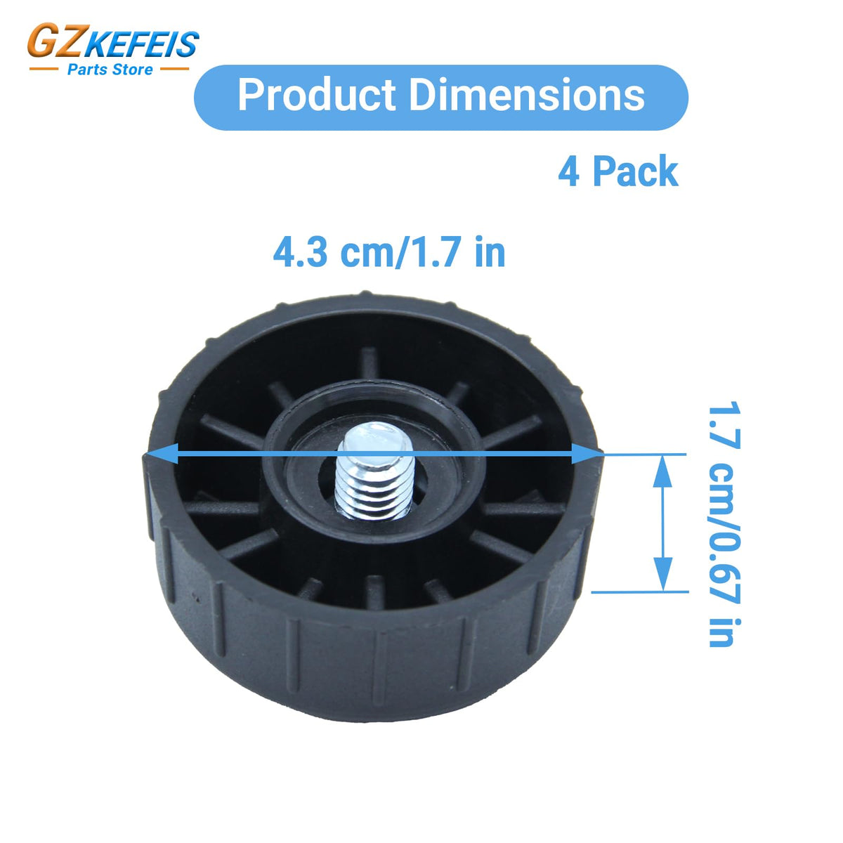 Durable GZKEFEIS knob with broad compatibility across weed eater models.