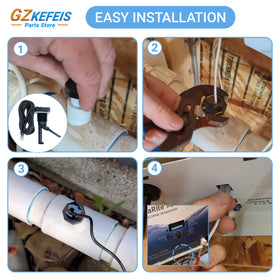 GZKEFEIS installed flow switch on Hayward system shows quiet operation.