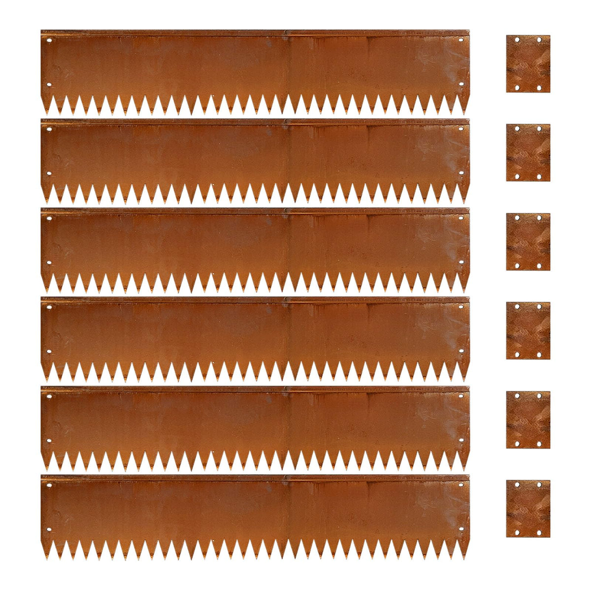 GZLVSOW corten steel edging in 40-inch segments for clean lawn borders