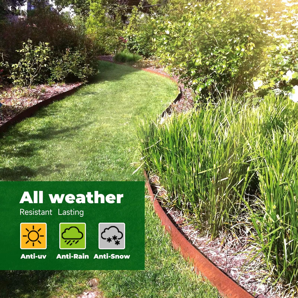 GZLVSOW durable corten steel for long-lasting outdoor borders.