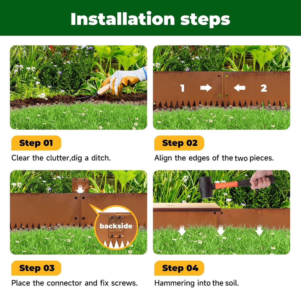 GZLVSOW garden bed edge redefines border definition.