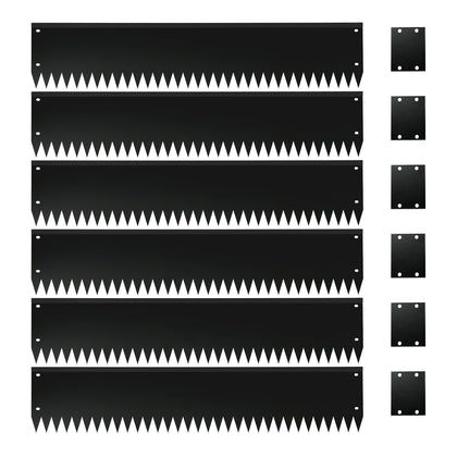 GZLVSOW steel garden edging 40-inch strip defines borders clearly.