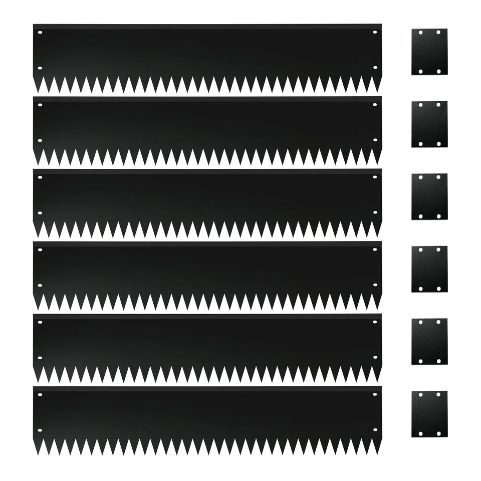 GZLVSOW steel garden edging 40-inch strip defines borders clearly.