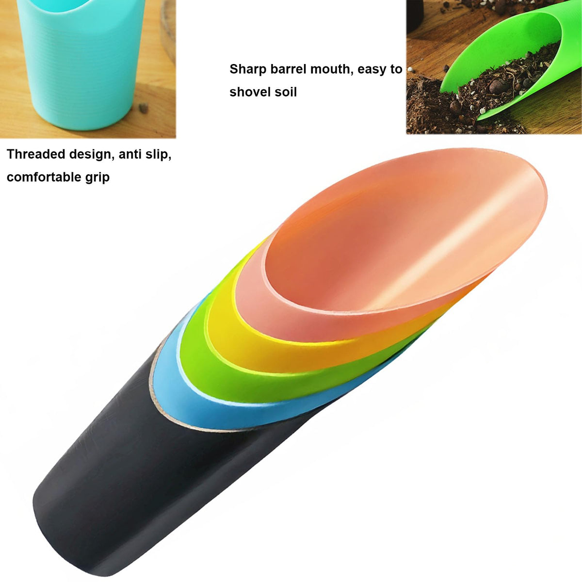 GzvvSvzoi bonsai scoops sixpointfourinch for precise soil handling in pots.