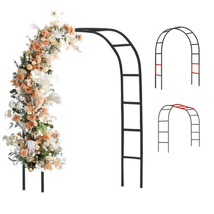 GZYF Zhisheng metal pergola arch provides a stable outdoor wedding backdrop