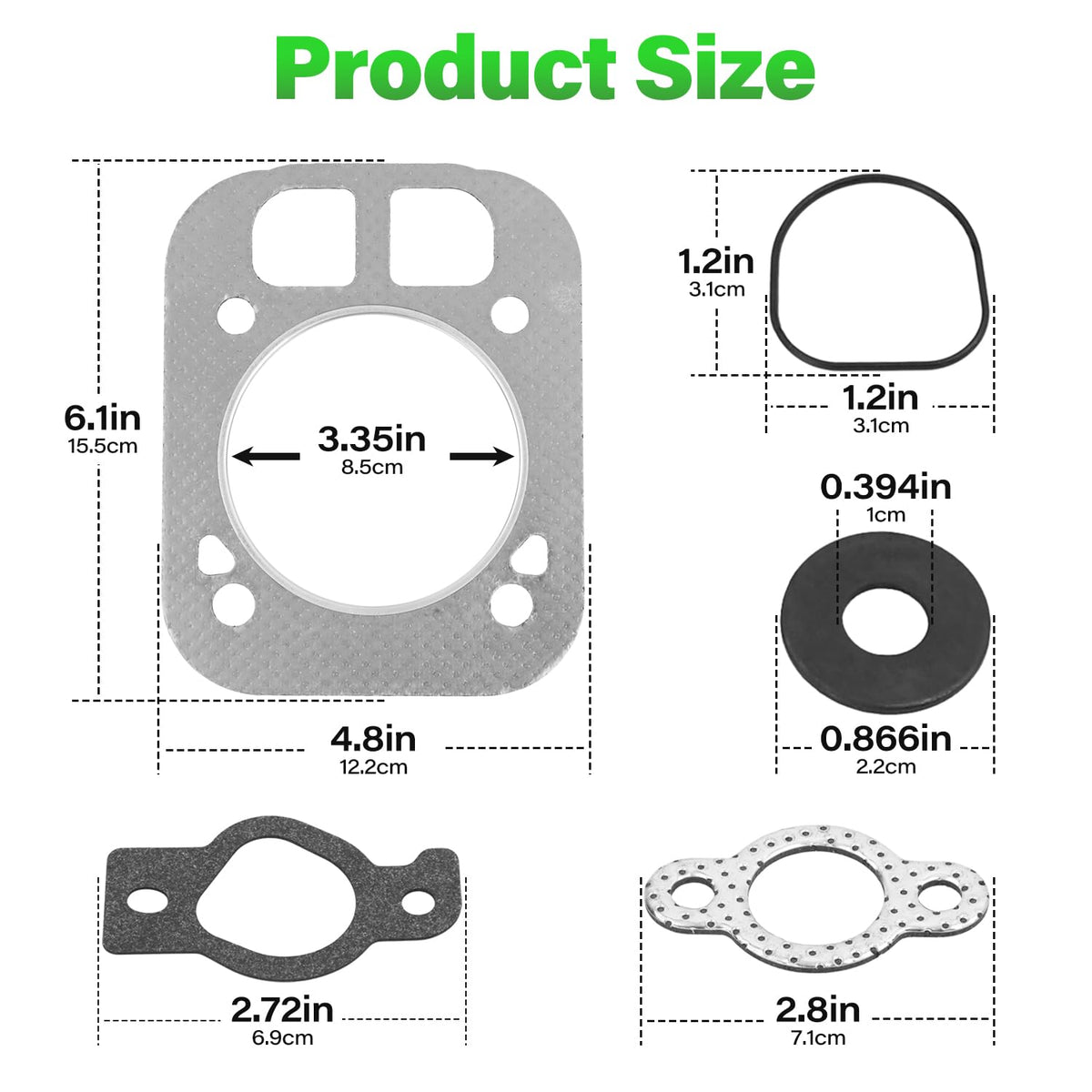 GZZTORES gasket kit for Kohler CH740 and CH750 promotes reliable engine sealing