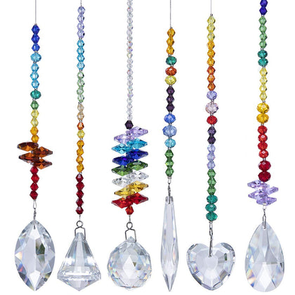 H&D Hyaline & Dora octagon crystal pendant sparkles in sunlight for vibrant room accents.