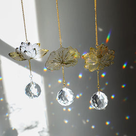 H&D HYALINE and DORA crystal lotus pendant adds sparkle to indoor spaces
