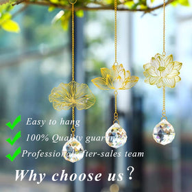 H&D HYALINE and DORA sun catcher in garden enhances outdoor color
