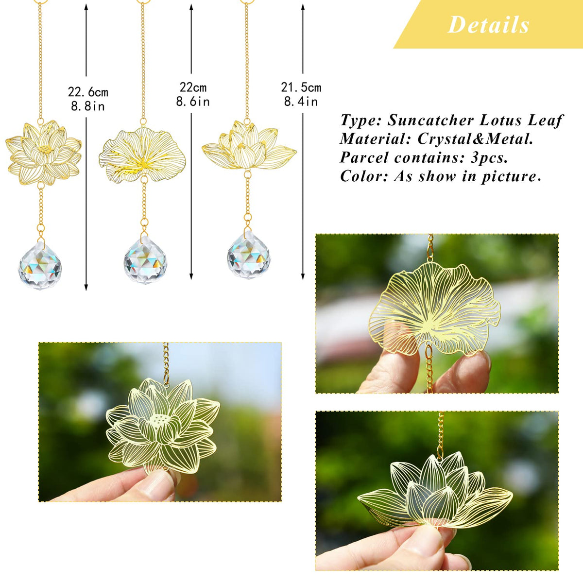 H&D HYALINE and DORA lotus ornament brightens rearview mirrors with rainbow light
