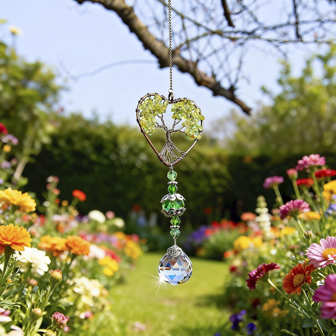 H&D HYALINE & DORA suncatcher hangs indoors for artistic light refractions