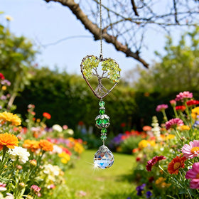 H&D HYALINE & DORA suncatcher hangs indoors for artistic light refractions