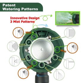 H2O WORKS adjustable pivoting head directs water precisely where needed.