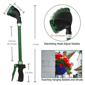 H2O WORKS wand in car or patio cleaning setup for versatile outdoor chores.