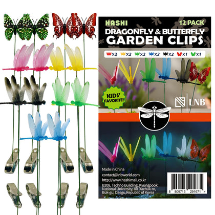 HA SHI dragonfly decorative clip with fluttering wings for vibrant garden accents.
