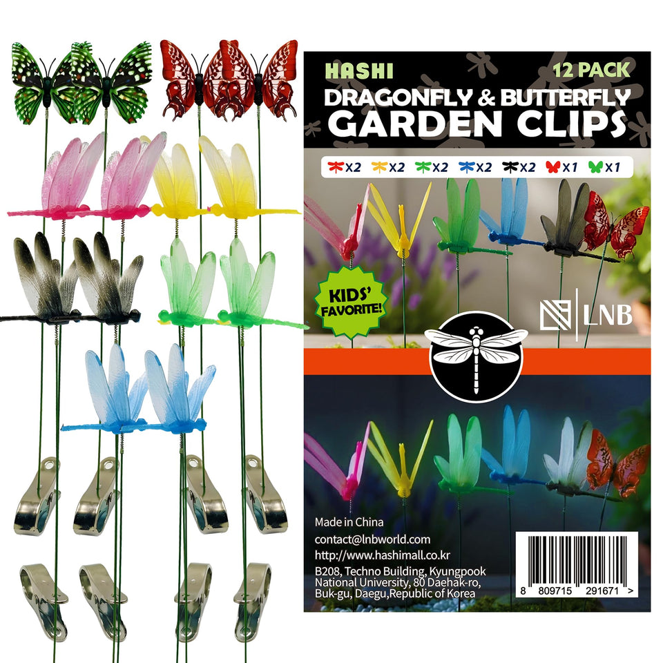 HA SHI dragonfly decorative clip with fluttering wings for vibrant garden accents.