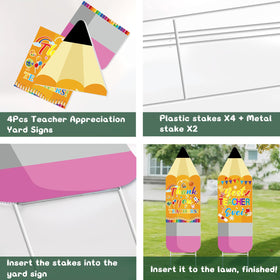 HABDJILTY outdoor teacher sign with durable materials for long-lasting schoolyard displays.
