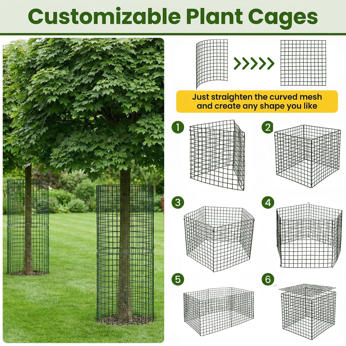 Hacaroa ground stakes secure cages firmly to the ground.