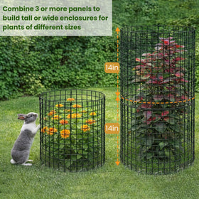 Hacaroa rust-proof garden cage protects shrubs and vegetables.