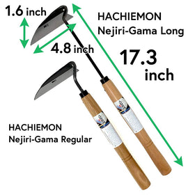 HACHIEMON Nejiri-Gama made in Japan badge indicating quality and durability