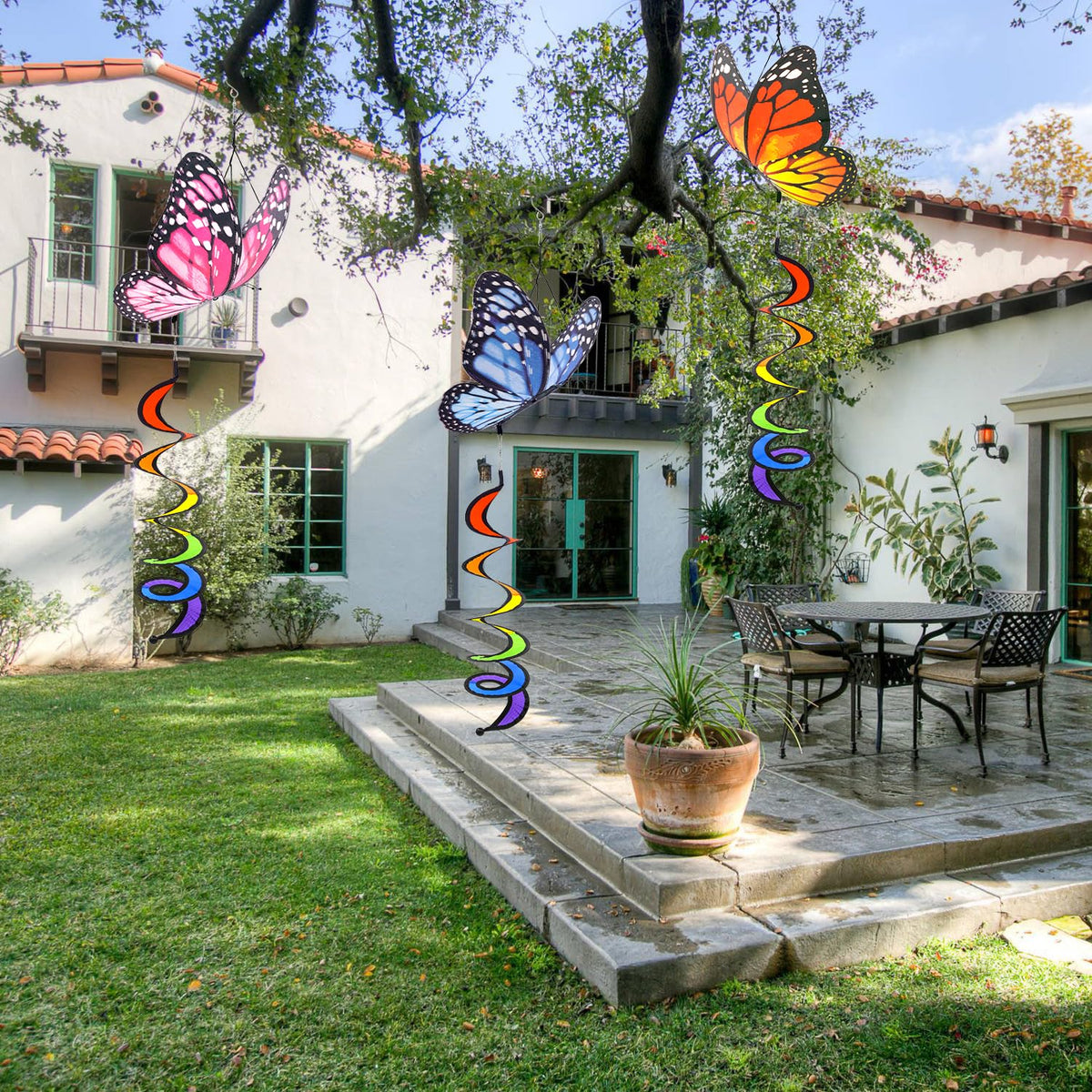 HADEEONG outdoor lawn display boosts curb appeal with playful flutter.