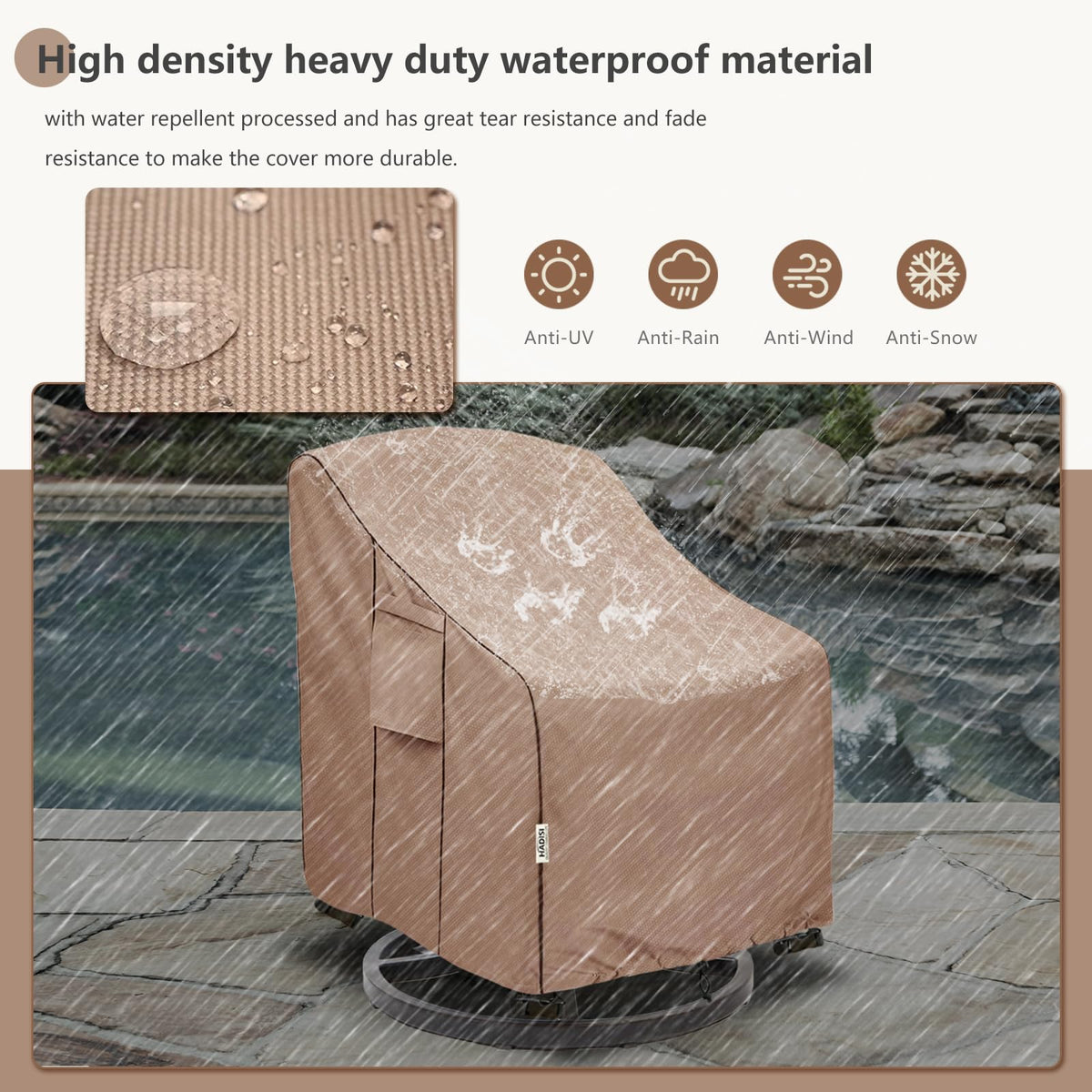 Hadisi air vents reduce condensation inside for dry storage.