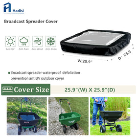 Rugged waterproof 600D Hadisi cover protects hopper from rain and dust