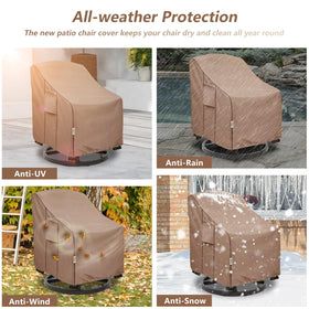 Hadisi brown tone finish blends with outdoor decor and furniture