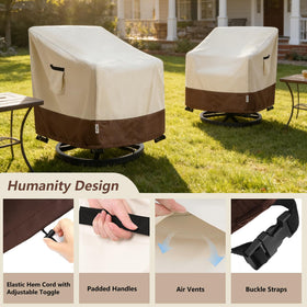 Easy-to-use handles and built-in vents reduce condensation behind the fabric