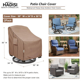 Hadisi windproof elastic hem and corners keep chairs secure during storms
