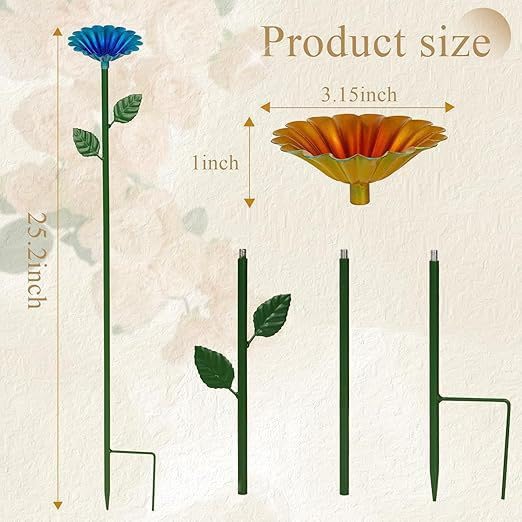 Haetair yellow butterfly bee bath adds vibrant color to outdoor spaces.