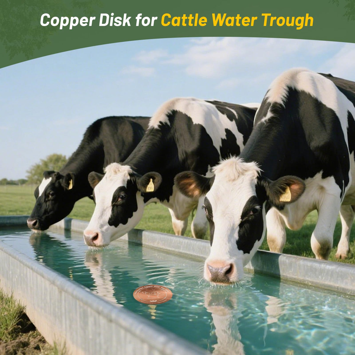 HAEZU copper disk with 4-point support enhances water-copper contact.