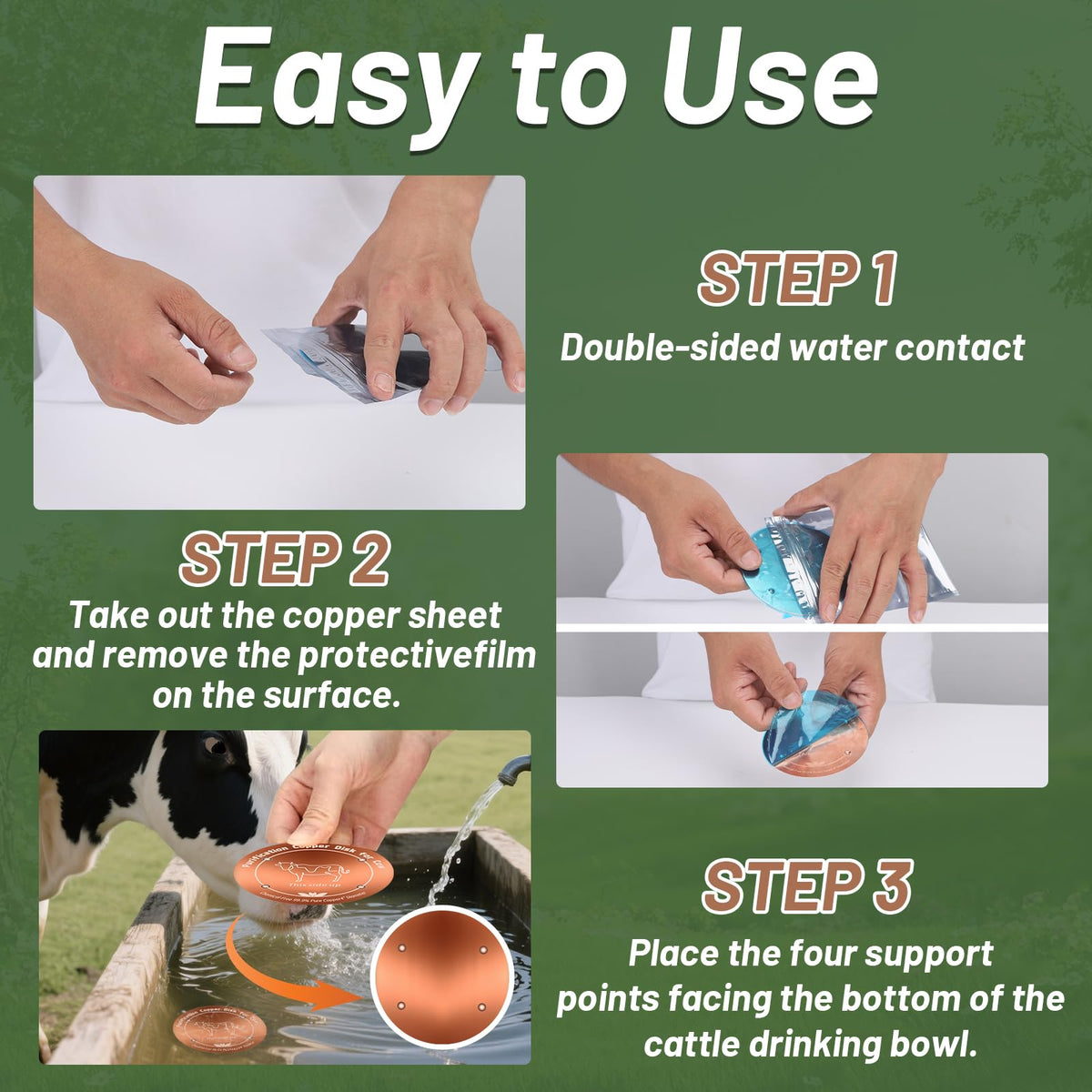 HAEZU copper disk installs in seconds, no tools required.