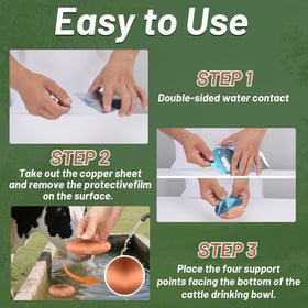 HAEZU copper disk installs in seconds, no tools required.