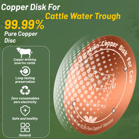 HAEZU copper disk provides year-round water purification for cattle troughs.