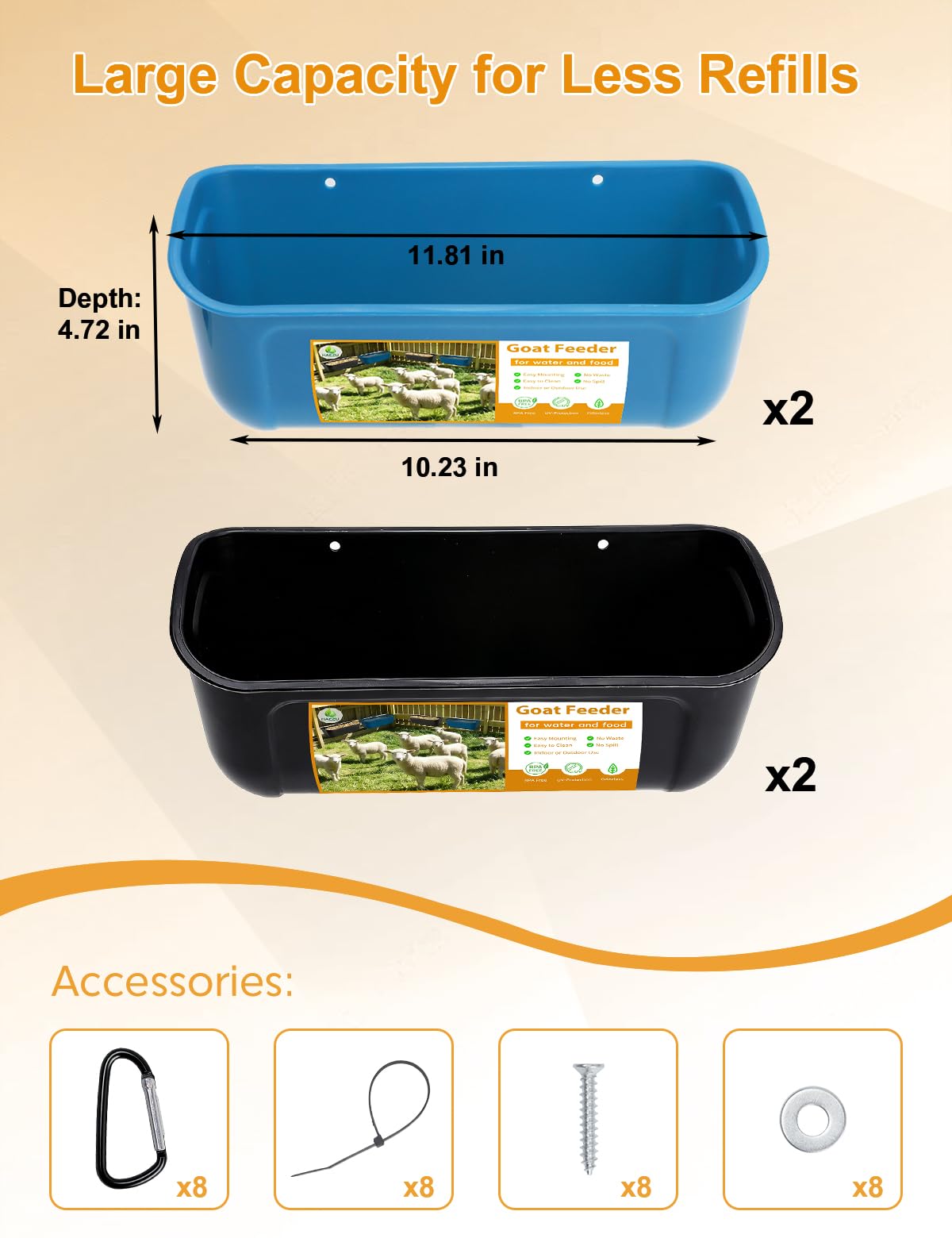 HAEZU water trough no mess design keeps pen clean and calm.