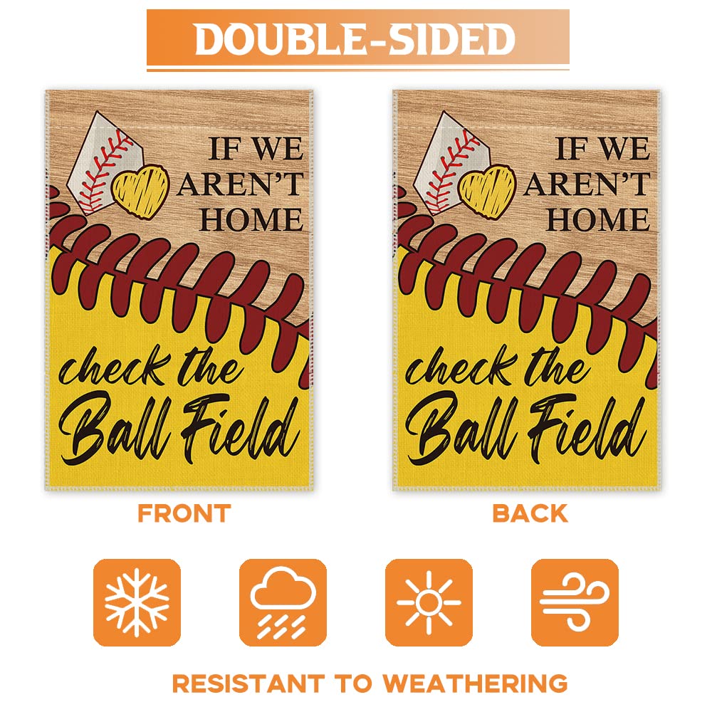 Hafhue double-sided print flag with readable text from both sides.
