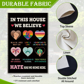 Hafhue Equality Ally design close-up for yard decor