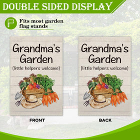 Close-up of Hafhue flag vegetables design for garden vibes
