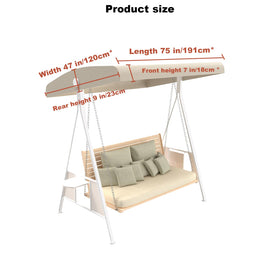 Hagsfire 3-seater canopy with easy install design for quick porch setup.