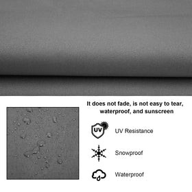 High-density stitching boosts durability in windy outdoor conditions.