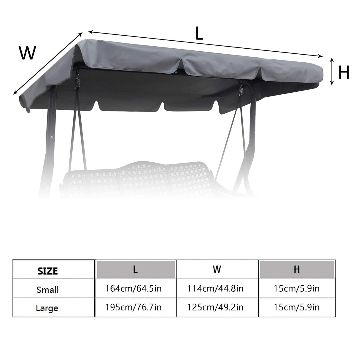 Hagsfire canopy side view, durable and easy to install