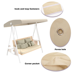 Hagsfire waterproof canopy fabric shields chairs from rain and spills.